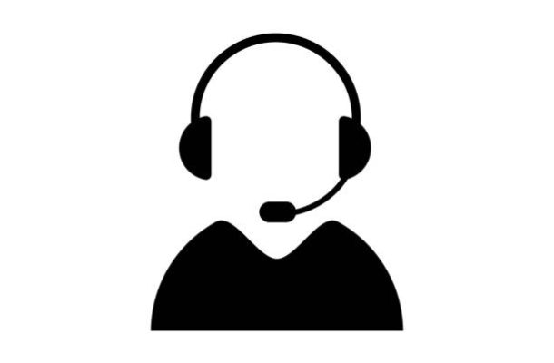 Support icon isolated on white background. Call center operator. Online communication. Vector 10 eps